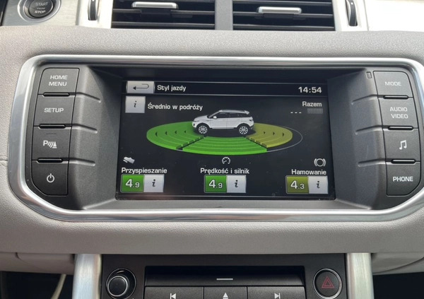 Land Rover Range Rover Evoque cena 77000 przebieg: 121500, rok produkcji 2015 z Gniezno małe 191